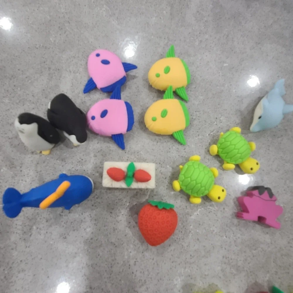 108 Colorful Classroom Incentive Erasers